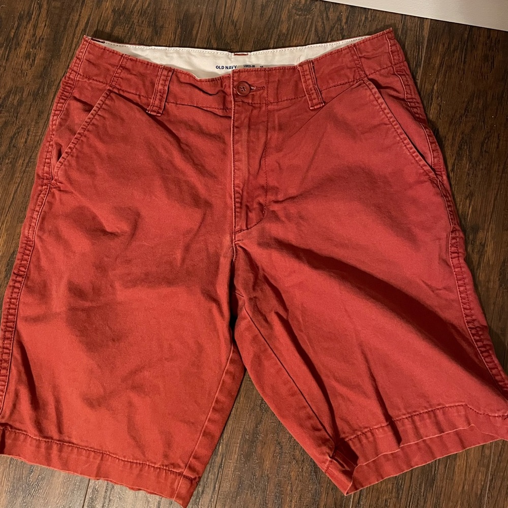 Rust Old Navy Lived- In Khaki Shorts